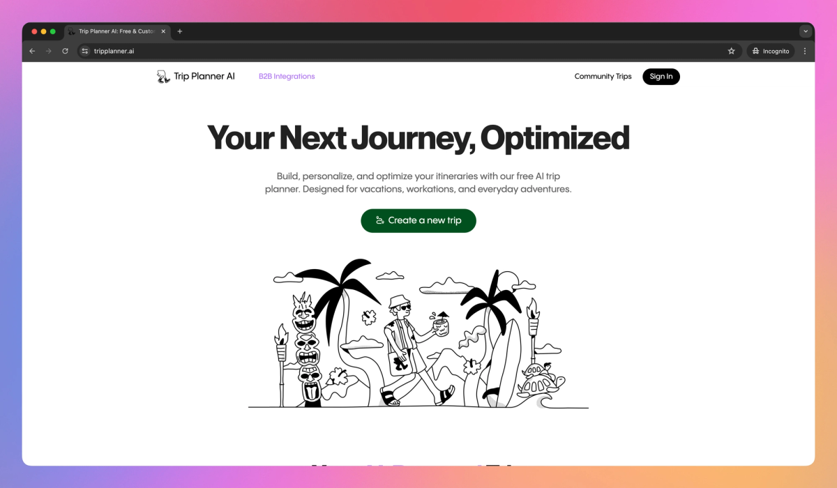AI Trip Planner screenshot #1