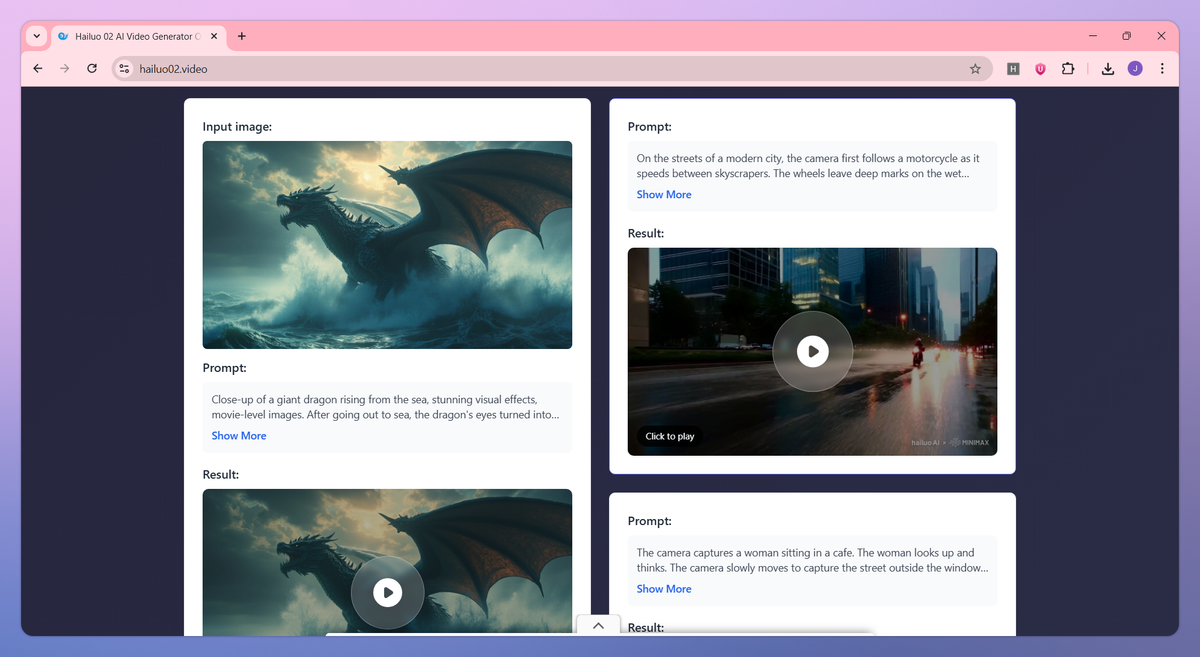 Hailuo 02 screenshot #3
