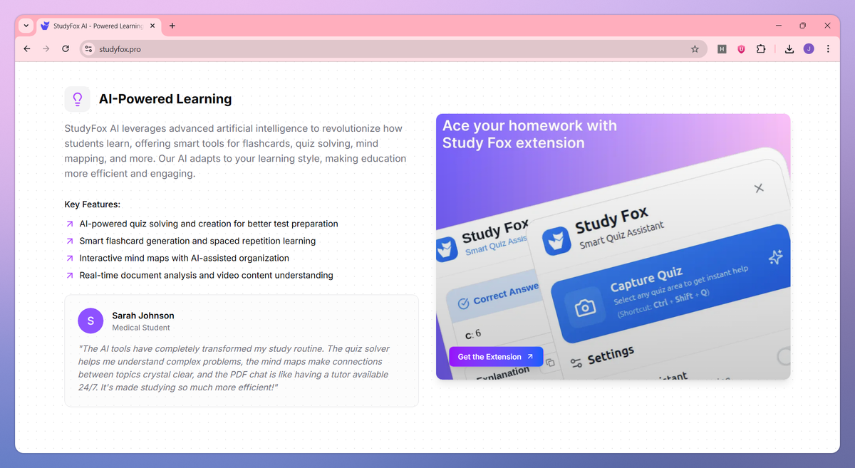 StudyFox AI screenshot #2