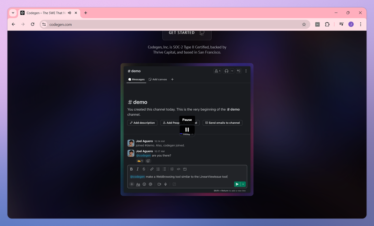 Codegen screenshot #3