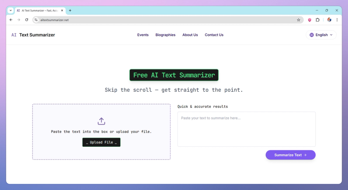 Reduce Text AI Text Summarizer Features, Pricing, and Alternatives | AI Tools