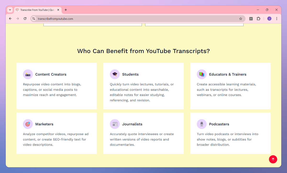 Transcribe From YouTube screenshot #2