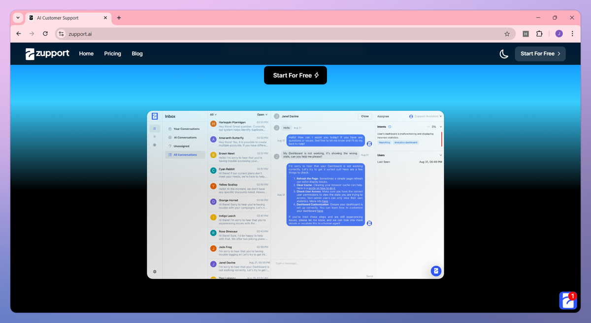 Zupport screenshot #2