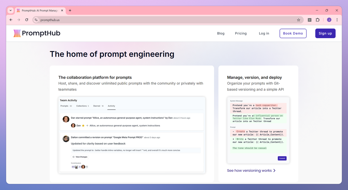 PromptHub screenshot #3