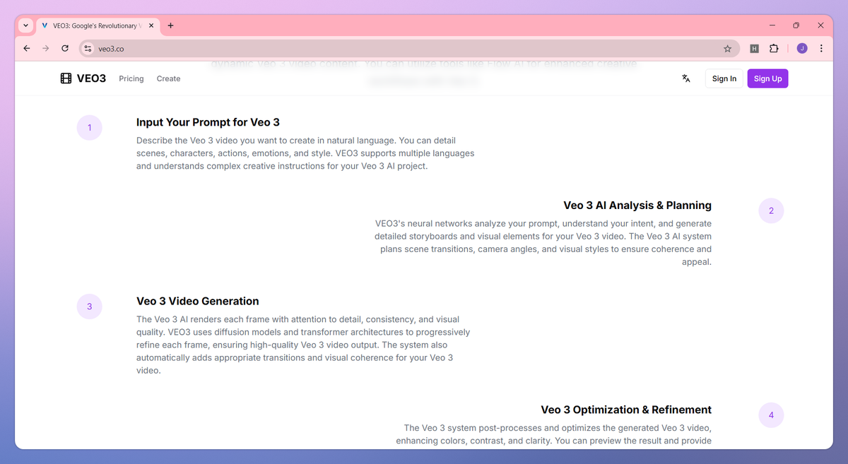 VEO3 screenshot #3