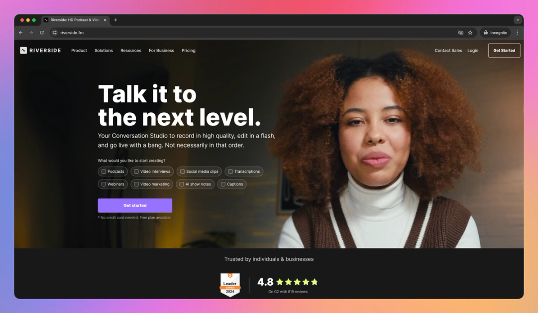 Riverside Features, Pricing, and Alternatives | AI Tools