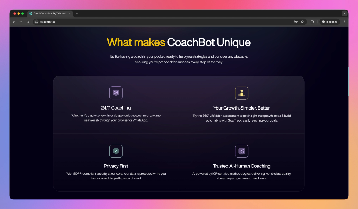 CoachBot screenshot #2