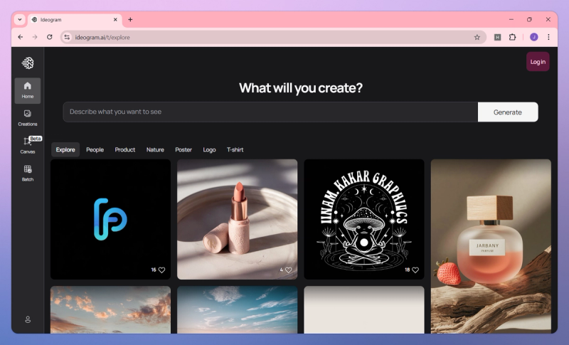 Ideogram product screenshot