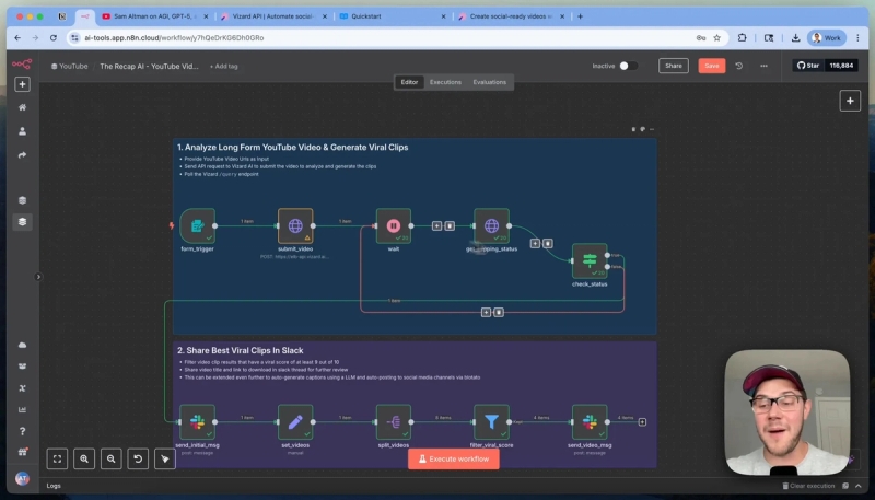 Polling the vizard.ai results