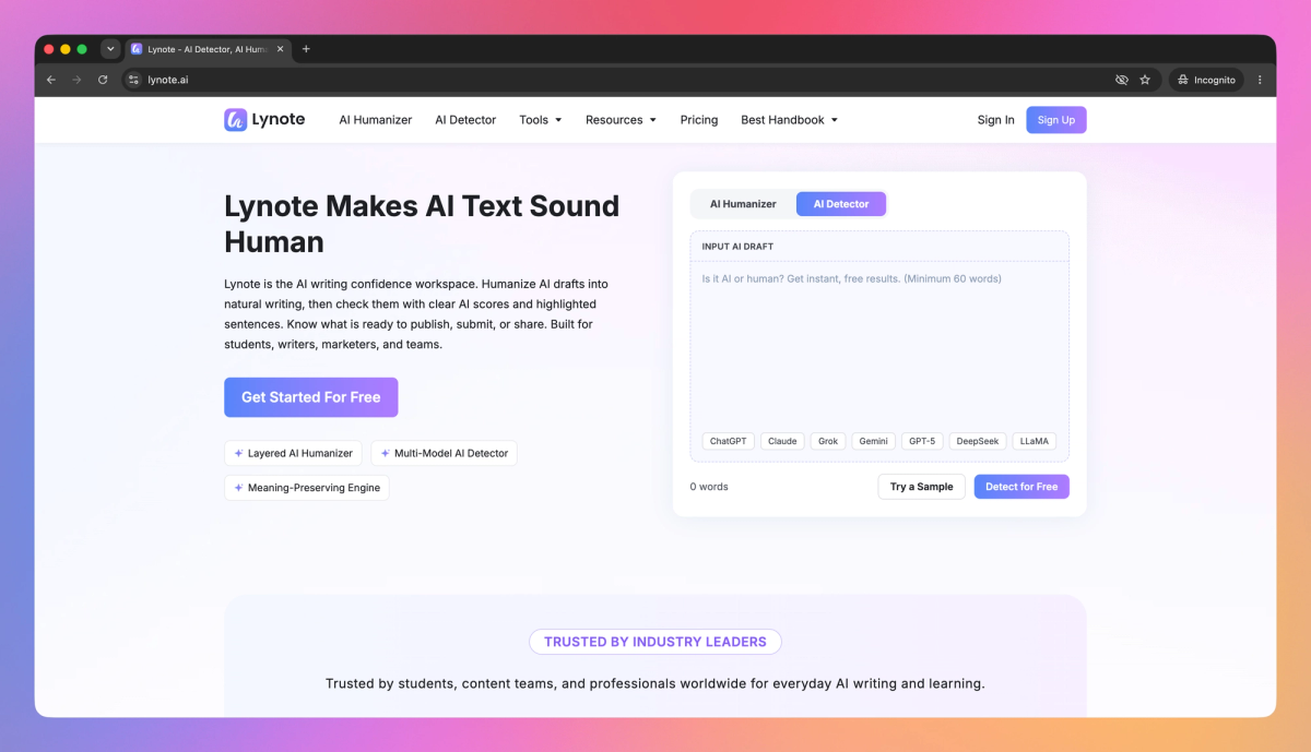 Lynote screenshot #1