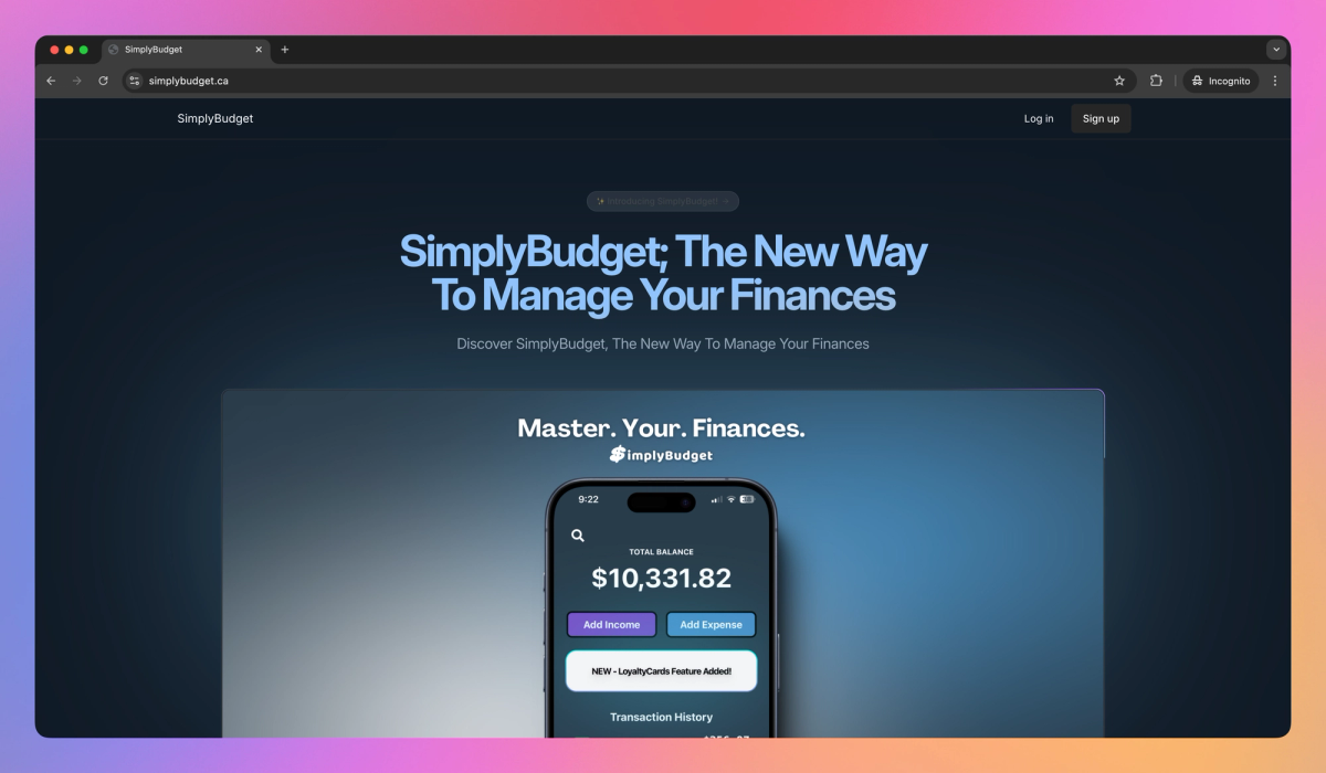 SimplyBudget screenshot