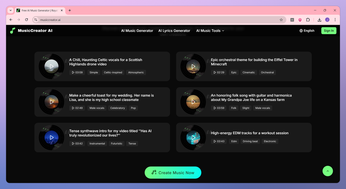MusicCreator AI screenshot #2
