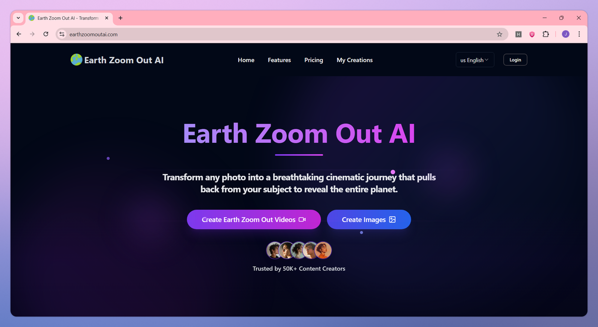 Earth Zoom Out AI screenshot #1