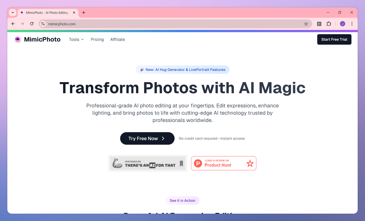 Mimic Photo screenshot #1