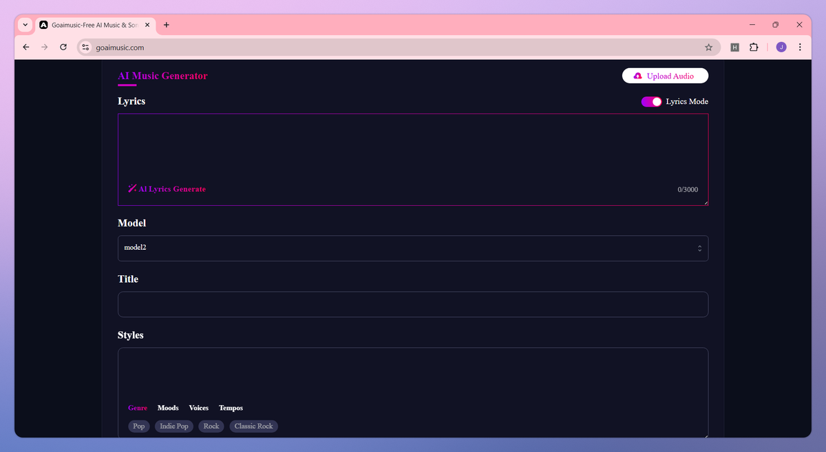 Goaimusic screenshot #2