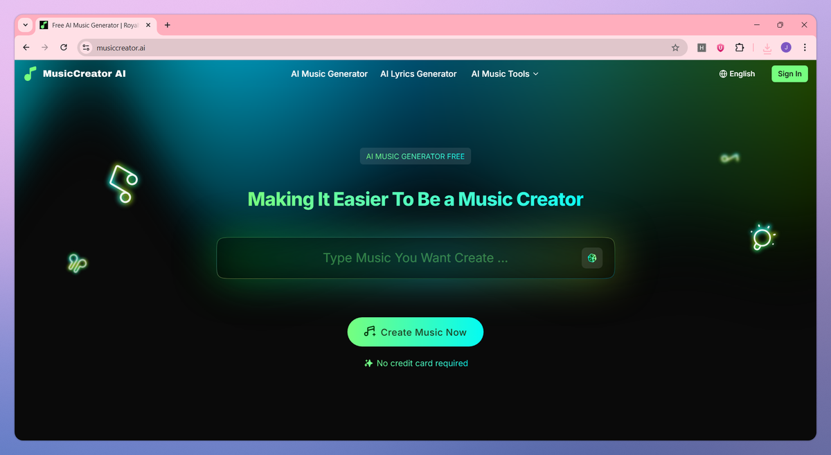 MusicCreator AI screenshot #1