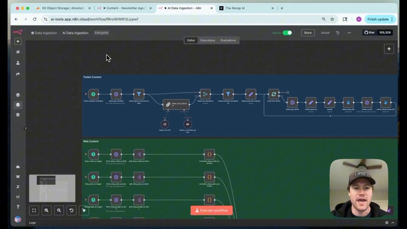 AI news scraping pipeline