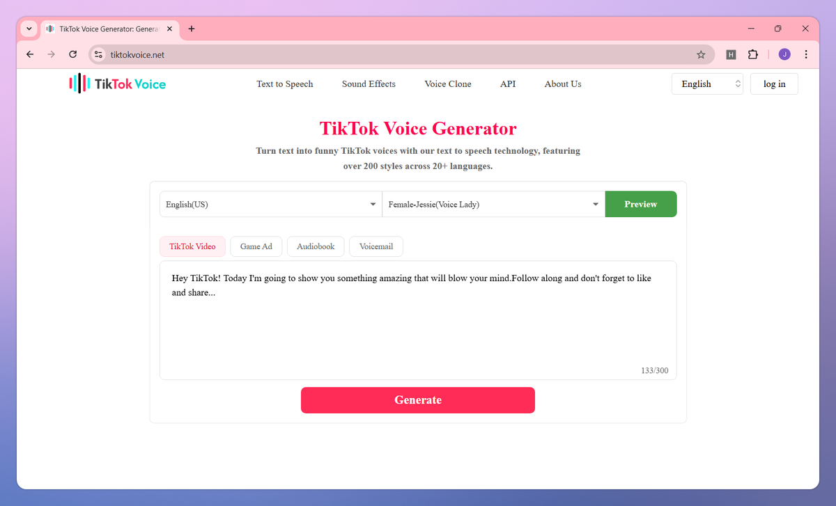 TikTok Voice Generator screenshot #1