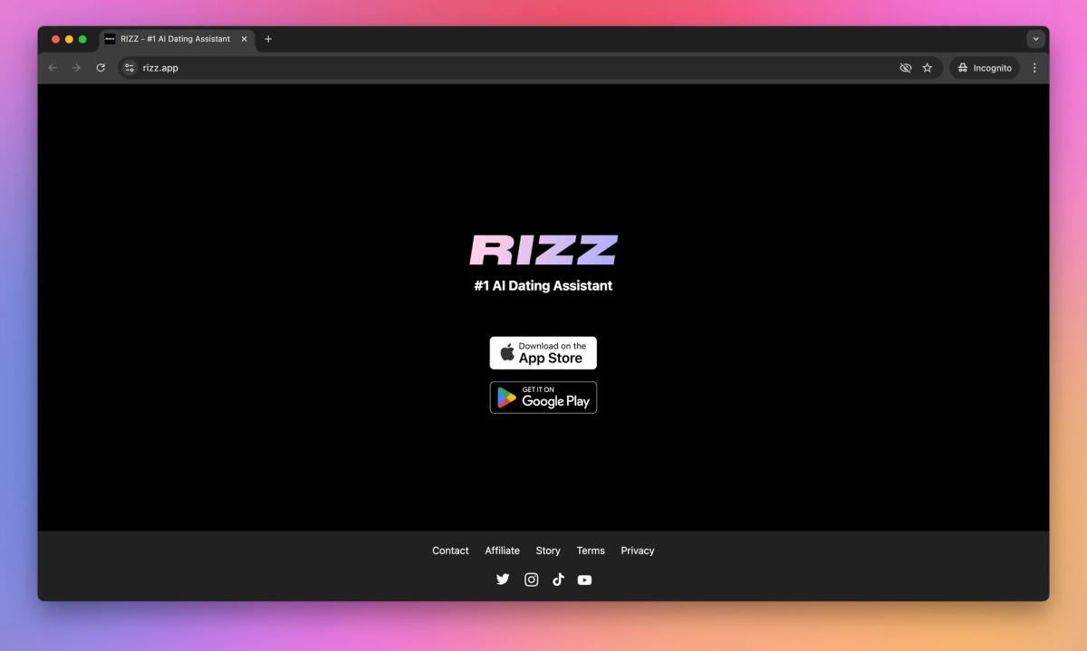 Rizz.app screenshot