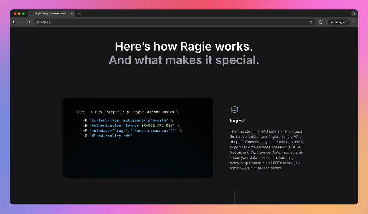 ragie.ai screenshot #3