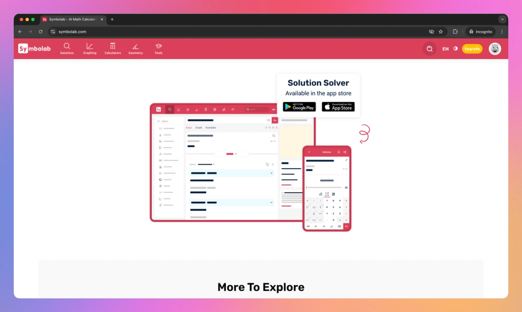 Simple Symbolab Symbolab Features, Pricing, and Alternatives | AI Tools