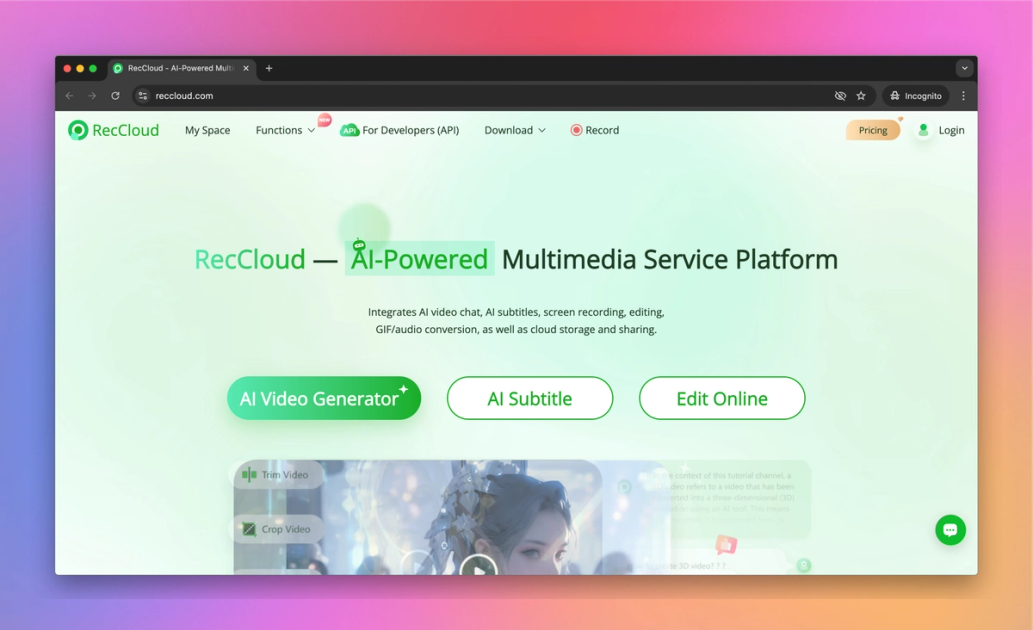 Revcloud Removed RecCloud Features, Pricing, and Alternatives | AI Tools