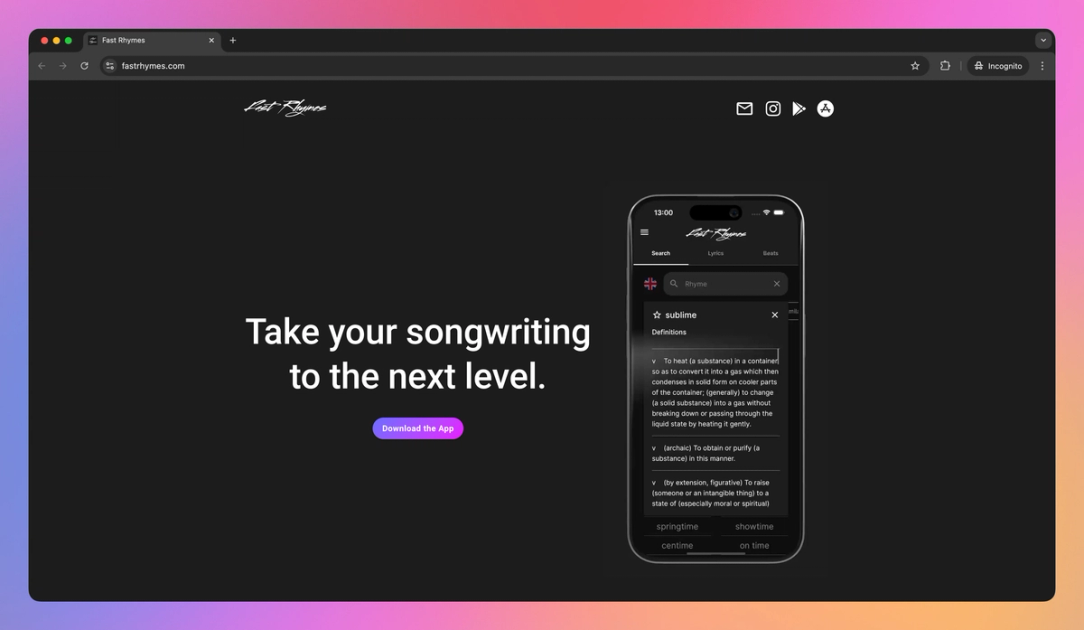 Fast Rhymes Features, Pricing, and Alternatives | AI Tools