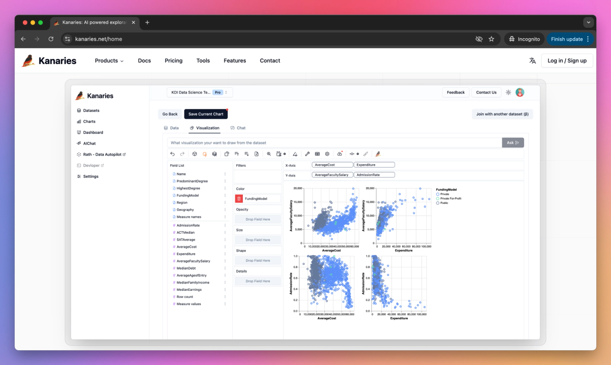 Kanaries screenshot #2