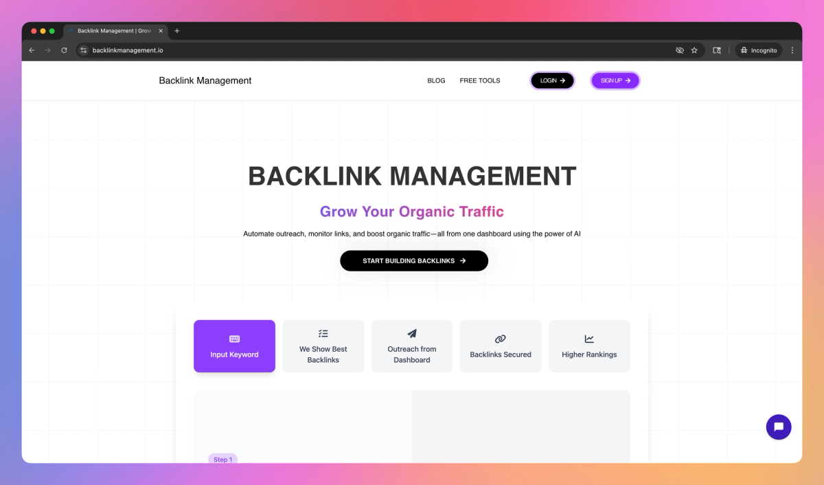Backlink Management screenshot #1