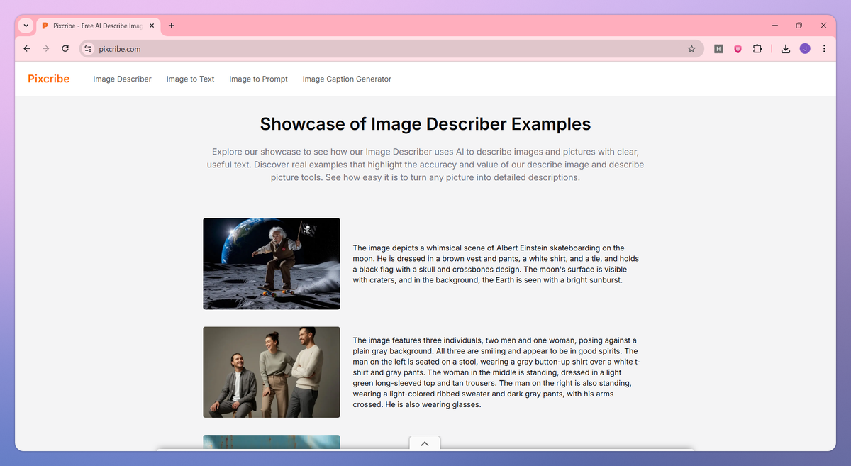 Pixcribe screenshot #2