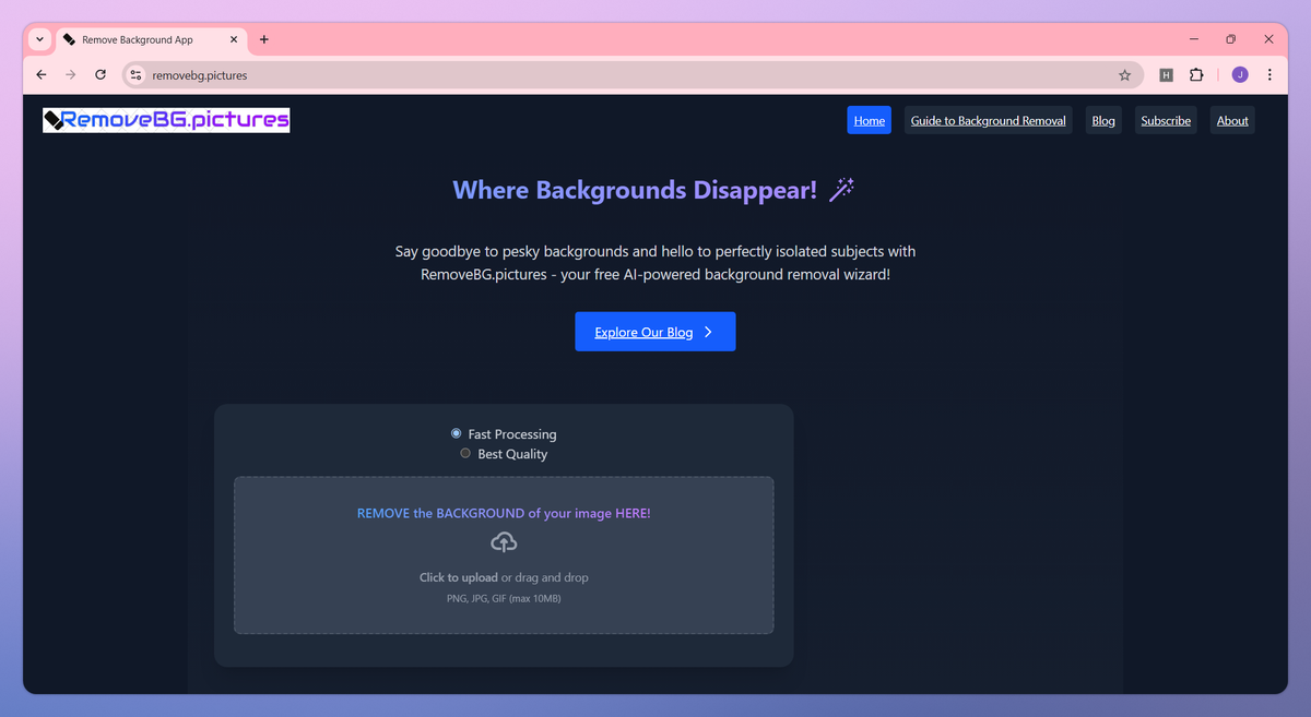 RemoveBG.pictures screenshot #1