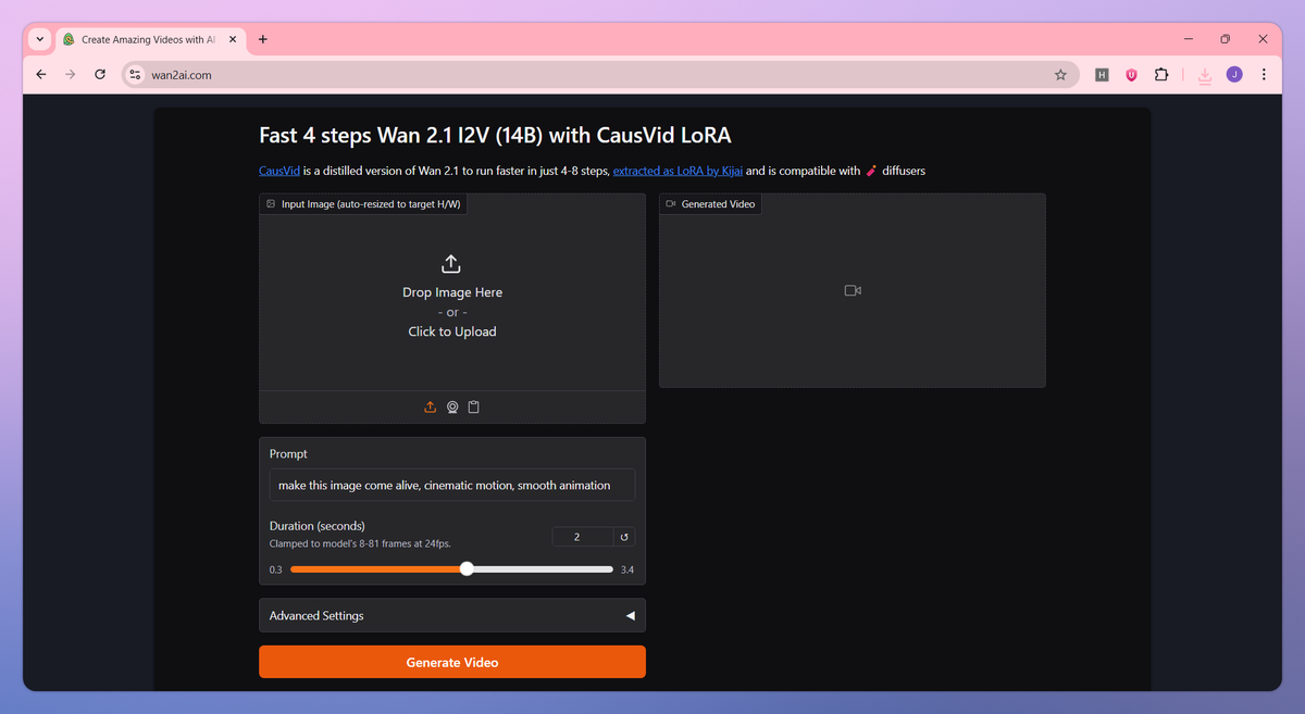 Wan AI Video Generator screenshot #2
