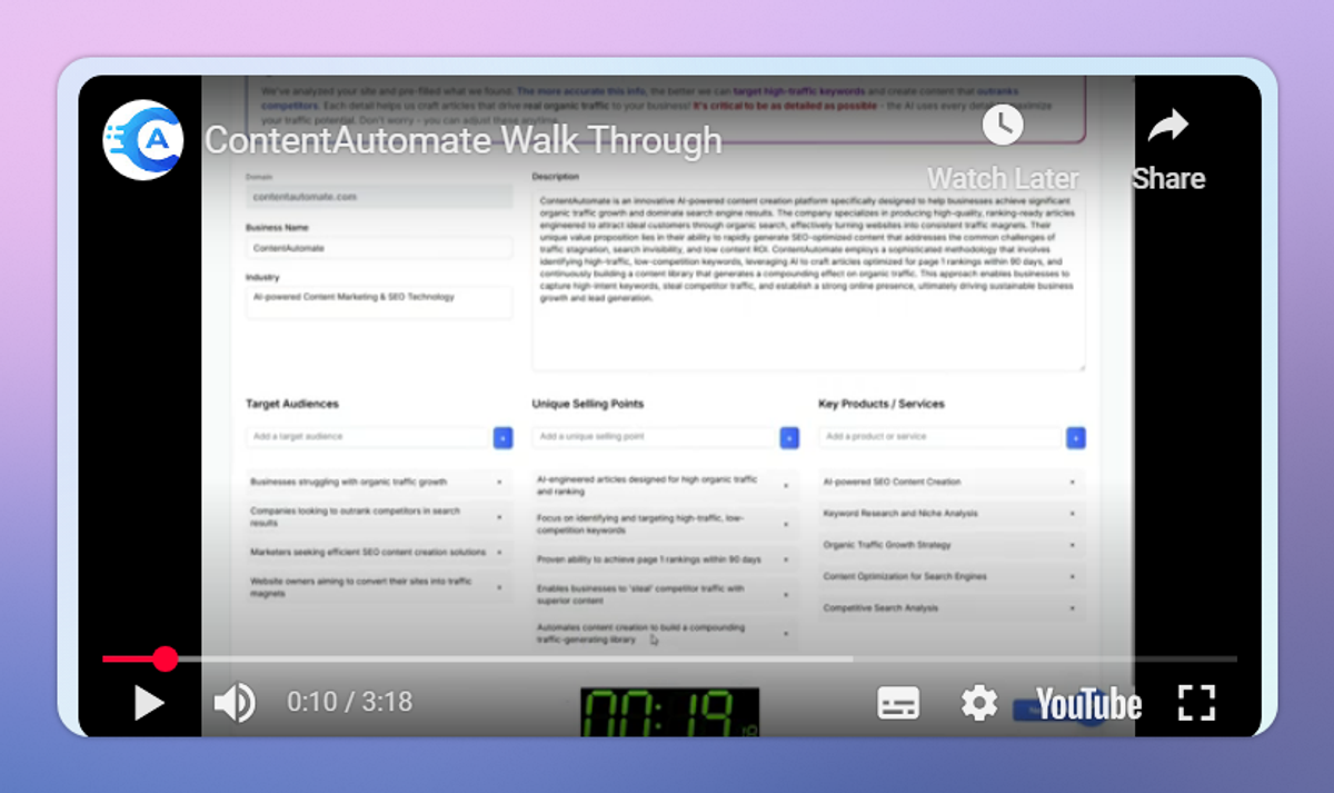 ContentAutomate screenshot #2