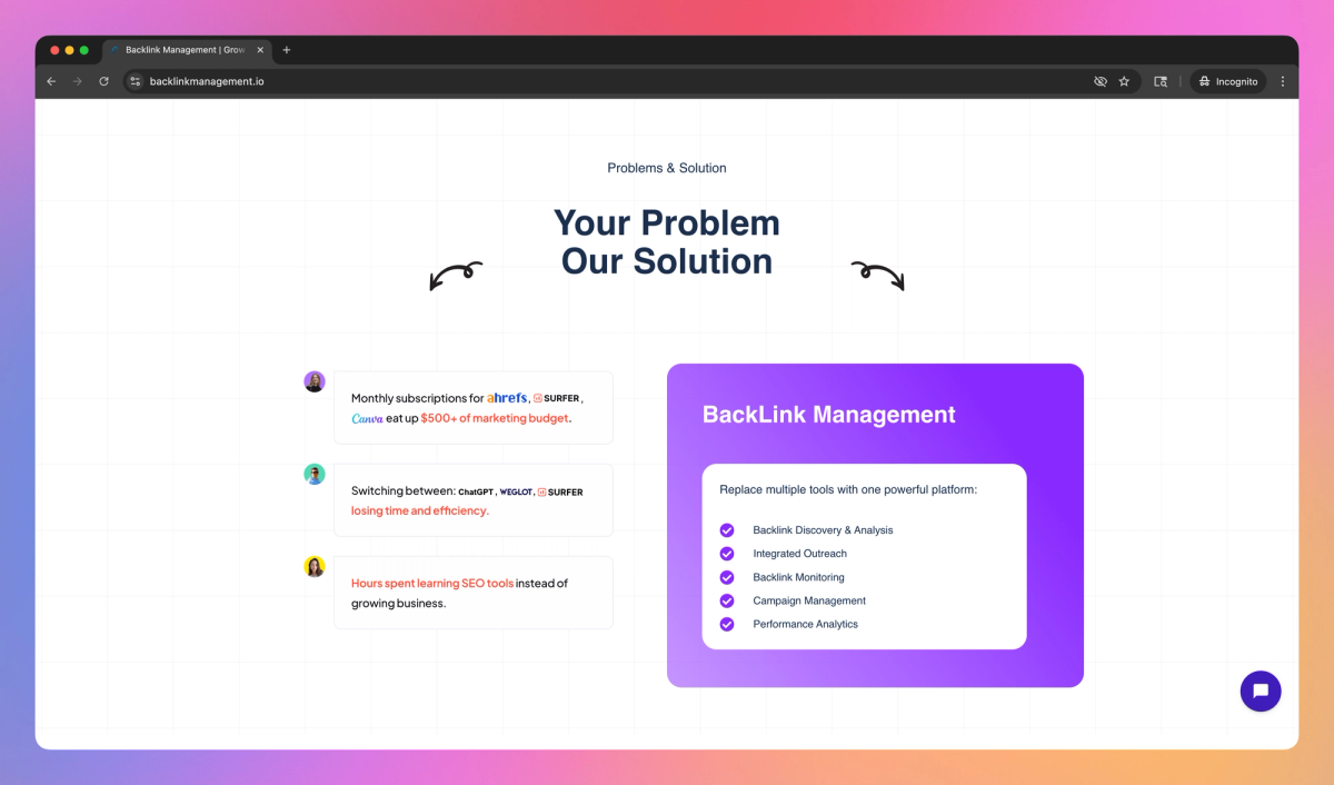 Backlink Management screenshot #2