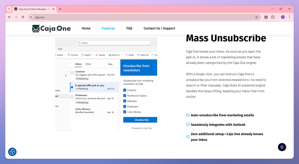 Caja One screenshot #3
