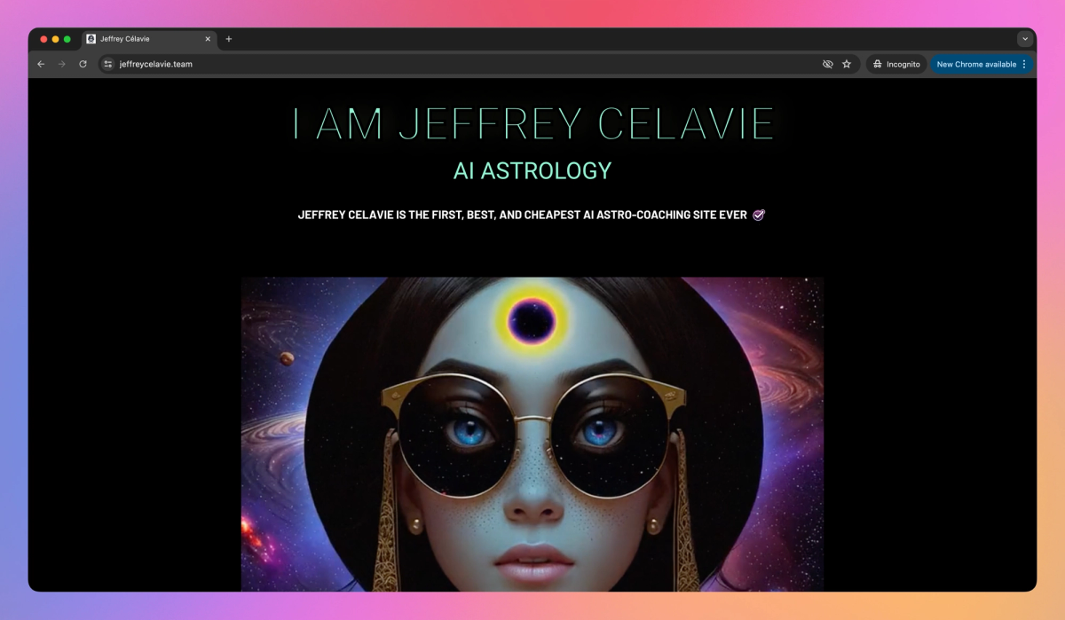 Jeffrey Celavie screenshot