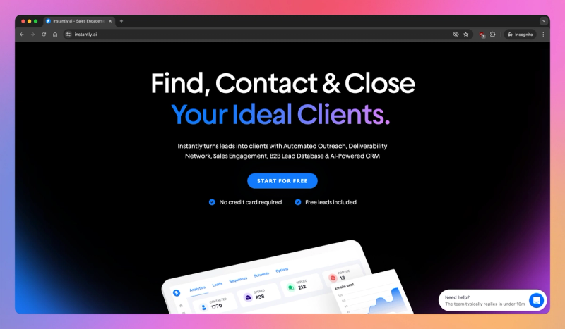 Instantly product screenshot