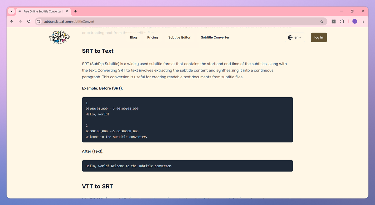 Srt Translator screenshot #3