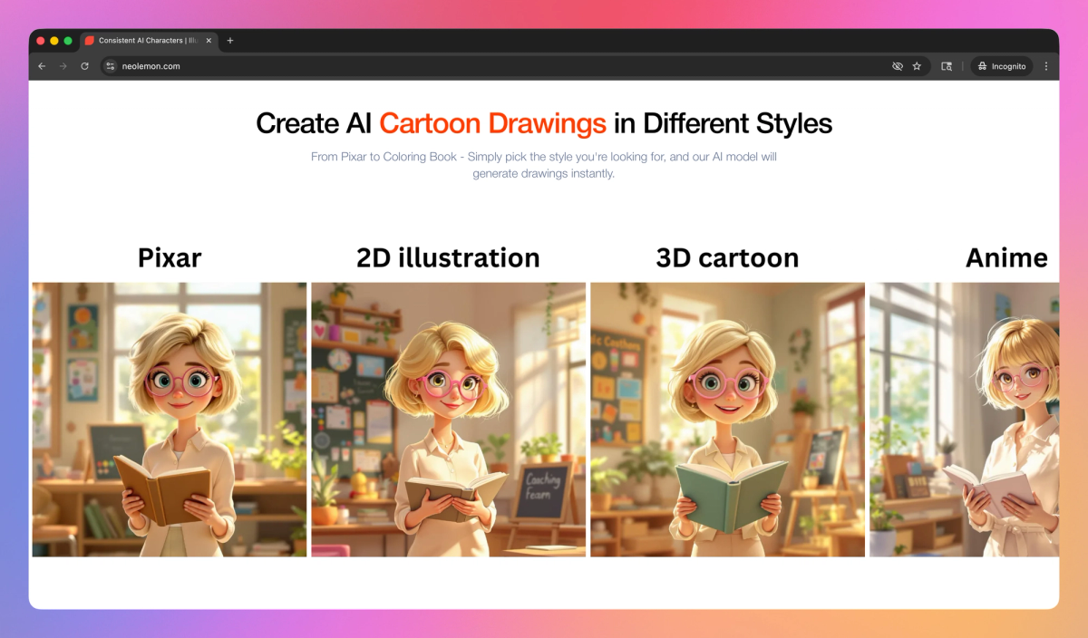 Consistent Character AI screenshot #3