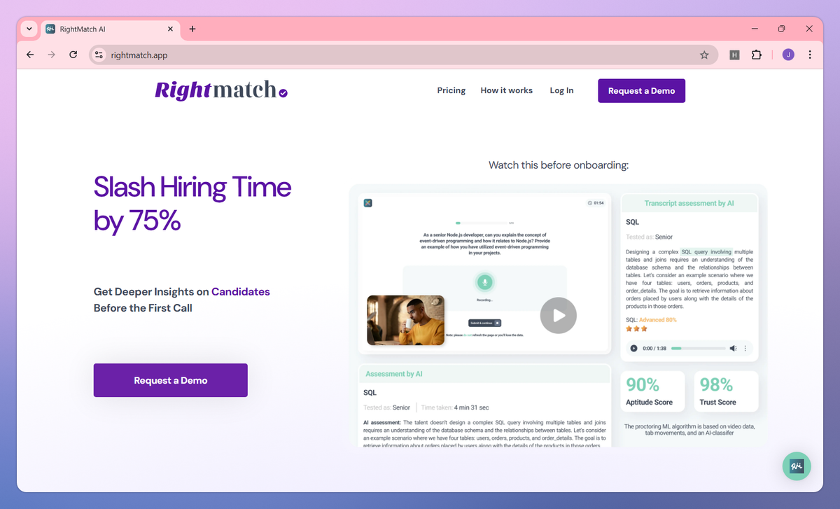 RightMatch AI screenshot #1