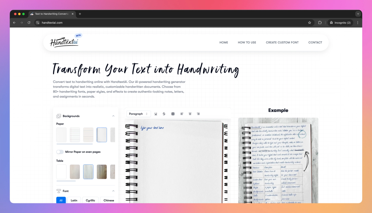 Handtext AI screenshot #1