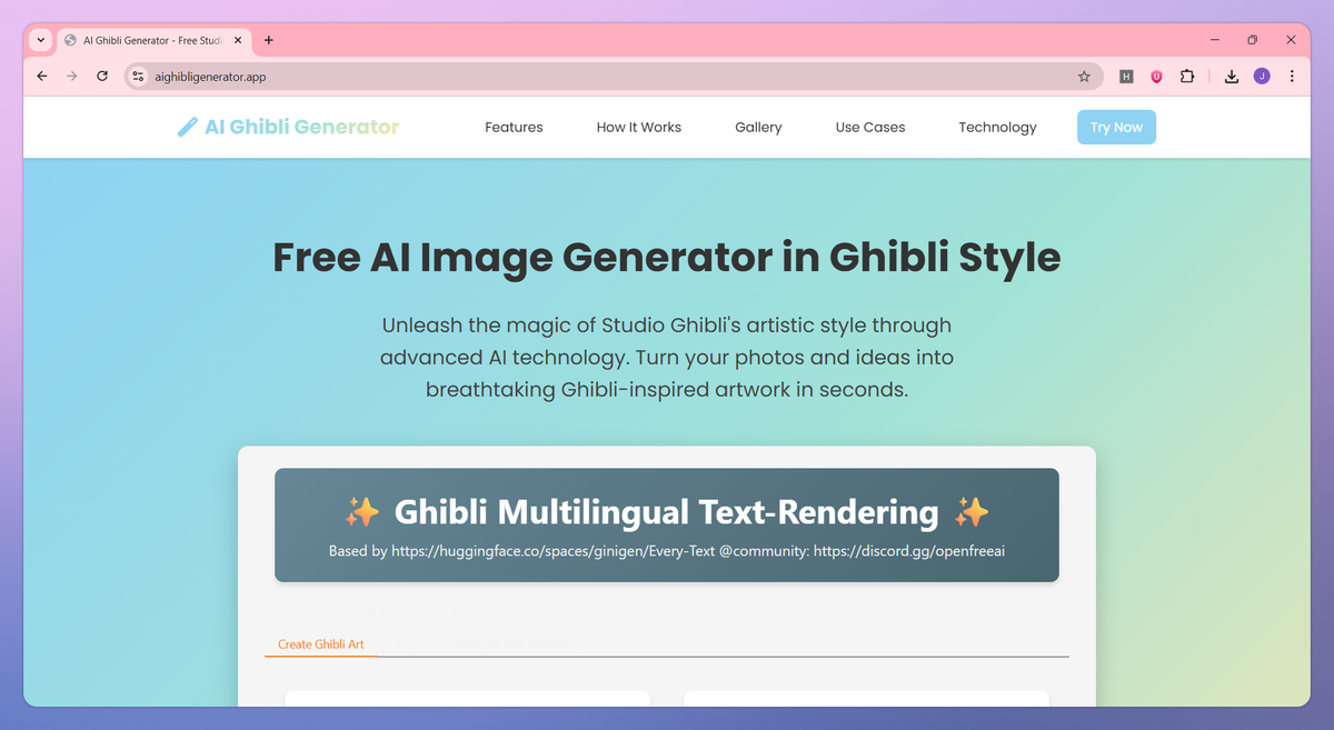 AI Ghibli Generator screenshot #1