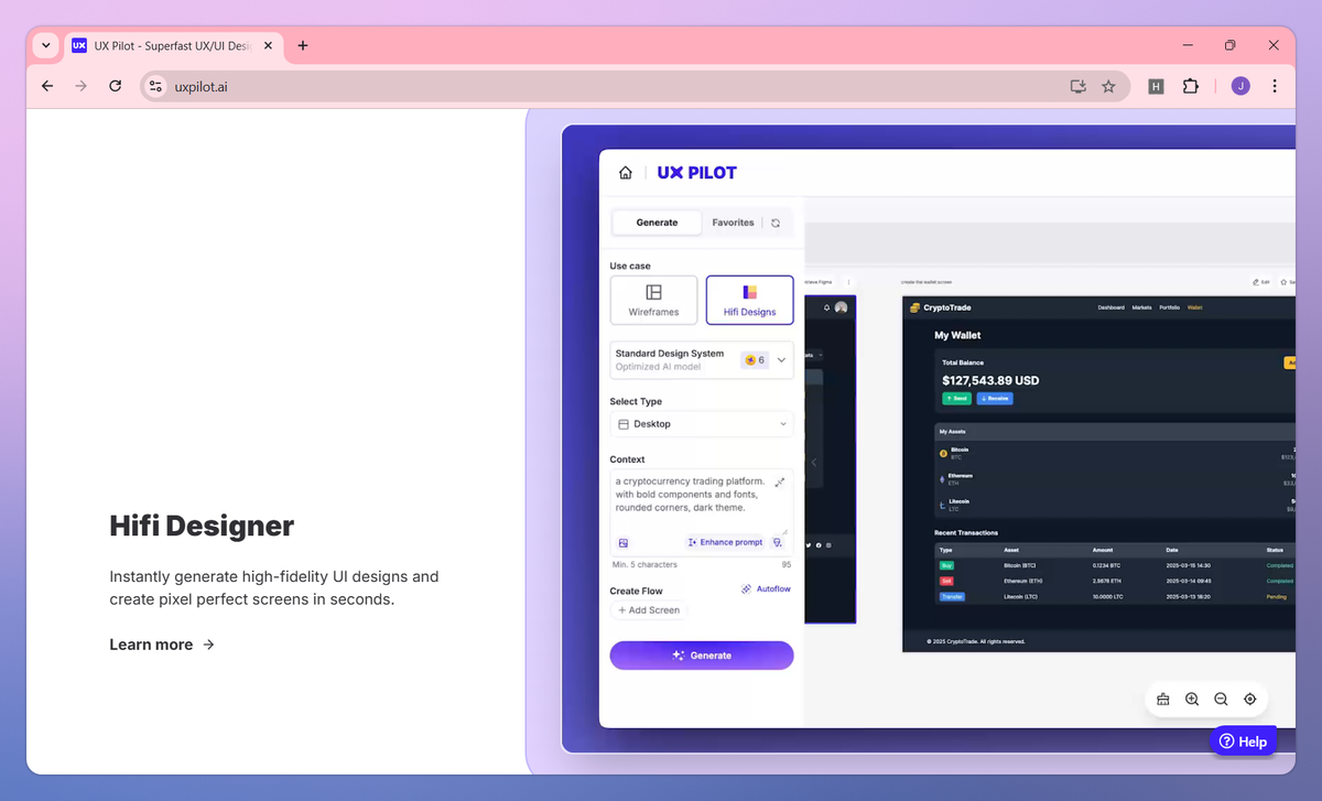 UX Pilot screenshot #3