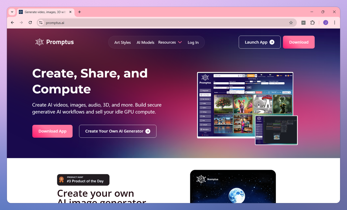 Promptus screenshot #1