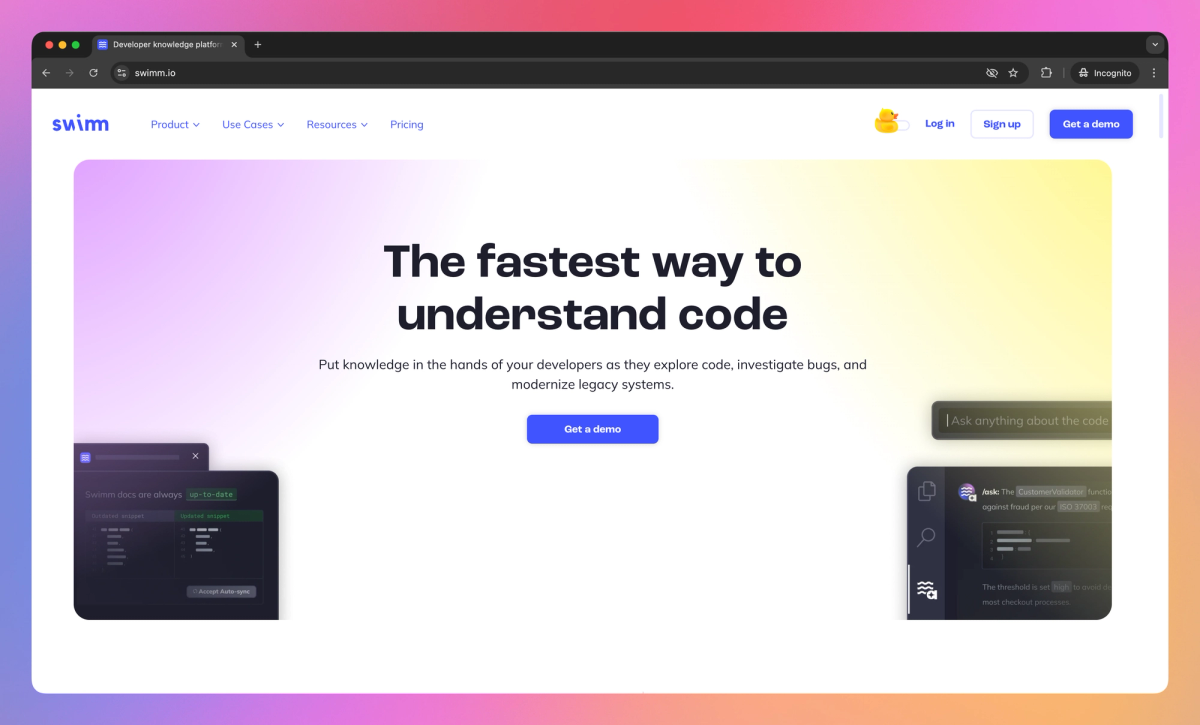 Swimm.io screenshot #1