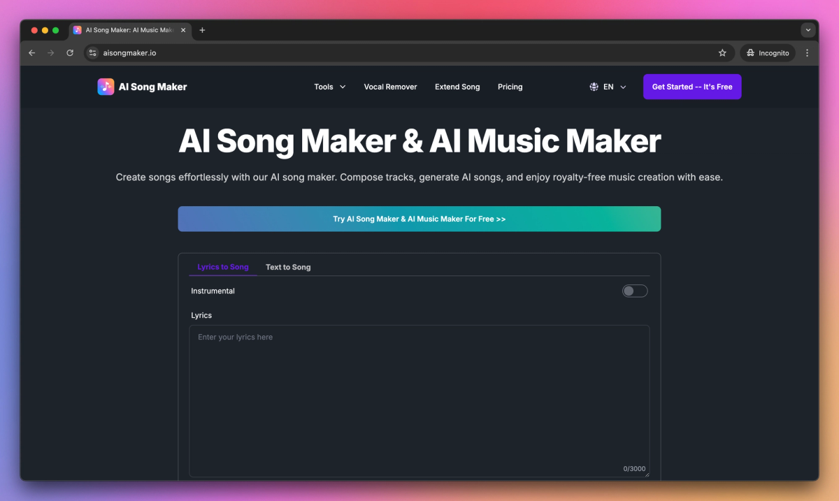 AI Song Maker screenshot #1