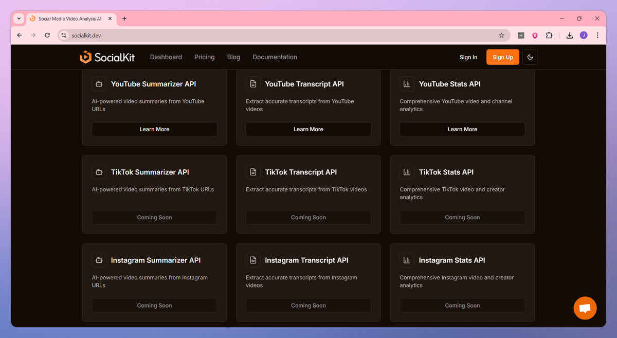 SocialKit API screenshot #3