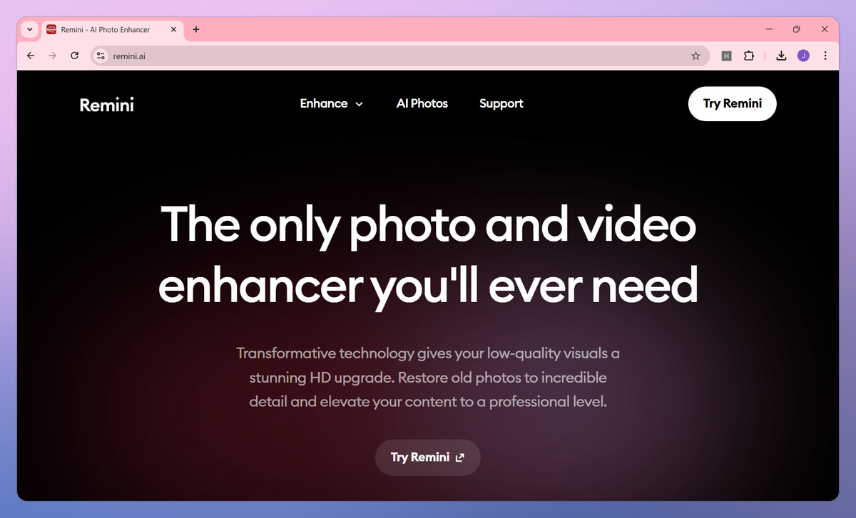Remini screenshot #1