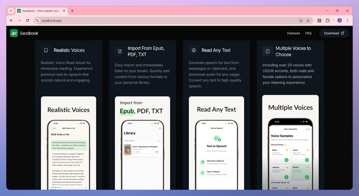 Sandbook screenshot #2