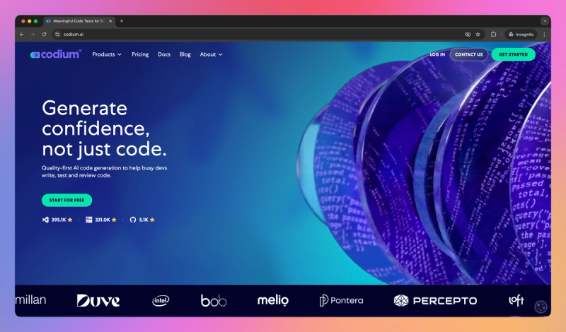 CodiumAI product screenshot